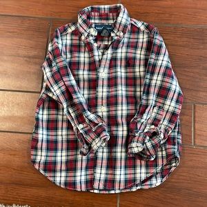 Ralph Lauren Long Sleeved Button Up Toddler Boys 3T